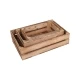 Set de lăzi joase naturale 60x40 Set de lăzi joase naturale 60x40