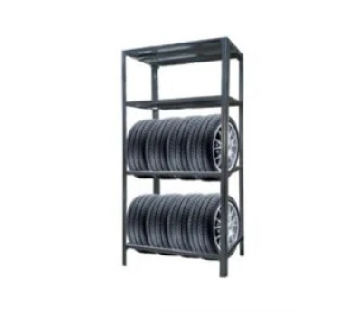 Garaj OSB rack 2200 mm înălțime cu 2 rafturi OSB și 2 pentru anvelope