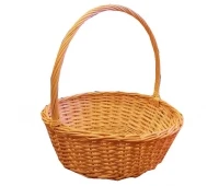 Coș de cadou din răchită (diametru rotund 32cm)