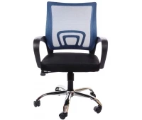 Scaun de birou Web Chrome Grid Negru-Albastru