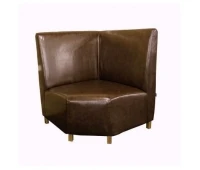 Canapea AMF Hit colț pe picioare (H100), wenge, 670 * 670 * 1100N Madras dk brown