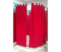 Coltar cabina de proba, rotunjit, mare 1,4x1,4x2m. cu sprijin