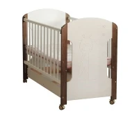 Patut cu decor "Girafa" fildeș cu cutie