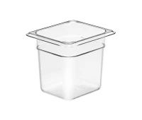 Гастроємності Cambro GN 1/8 (161х137 мм) з полікарбонату h = 150 мм колір Прозорий
