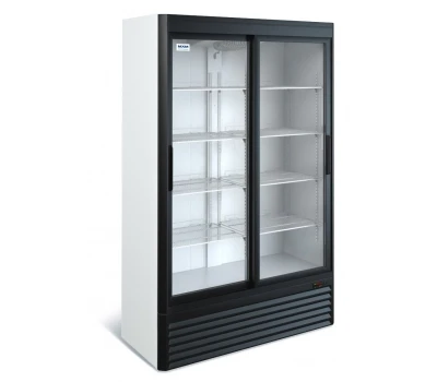 Dulap frigorific glisant la temperatura medie cu ușă de sticlă Marikholodmash ShH-0,80C