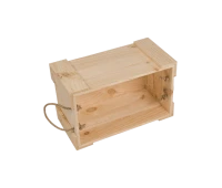 Ladă de lemn netăiată 40x25x20