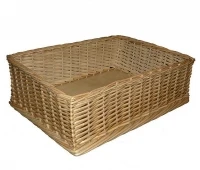Tavă de răchită din crenguțe pentru comerț B15x60x40 cm