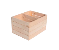 Ящик деревянный короткая перегородка 50x40x30 польский кубик