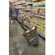 Coș de cumpărături pe roți cu mâner extragător, 45 L, Italia, culoare Speesy Roșu
