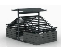 Raft pentru legume tip 14 1290x1630x2355 mm