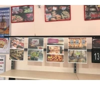 Магнитная подвесная система Snapper черного цвета с защитными конвертами А4 , 1 м