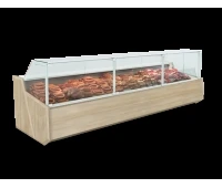 Vitrina frigorifică SAMOS DEEP 2.50 cu sticlă cubică (dinamică)