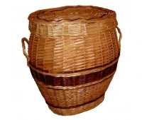 Cos de rufe din vita de vie cu inaltimea de 60 cm, latime ovala 50 cm x 40 cm