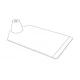 Suport cadru cu bază verde din plastic 500-1000 mm format cadru format A4 Verde