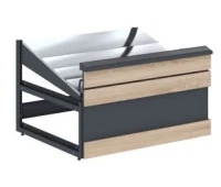 Raft pentru legume Tip 5 1025x1250x1260 mm secțiune mijlocie cu raft