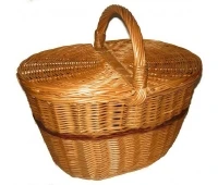 Coș de picnic din răchită „Fedelkanya”
