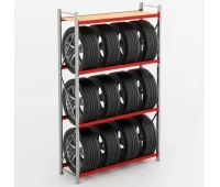 Металевий збірний стелаж для шин 2000х600х2000 мм