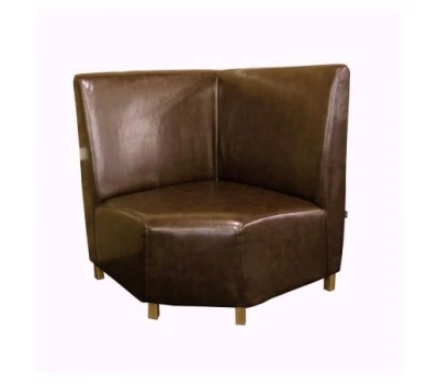 Canapea AMF Hit colț pe picioare (H100), wenge, 670 * 670 * 1100N Madras dk brown