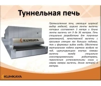 Одноярусная туннельная печь с сетчатым конвеером TU 2509 Kumkaya