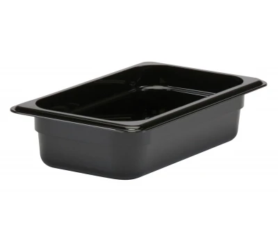 Recipient Gastronorm Cambro GN 1/4 (265х162 mm) din policarbonat h = 65 mm culoare Negru