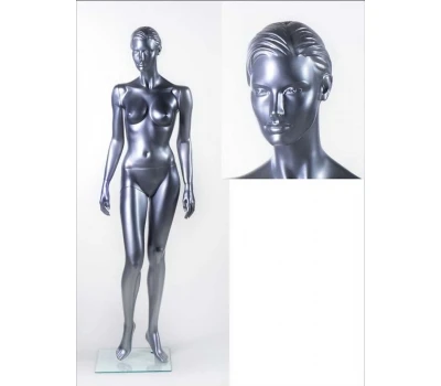 TA-3silver Mannequin argint feminin (bază patru, fixat. În picior)
