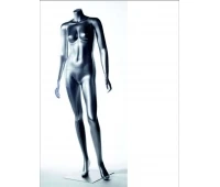BA-33silver Mannequin argint feminin fără cap (bază quad, fixare dublă.)