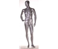 FBME-AL2 Dummy masculin argint fără chip