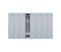 Carcasă metalică pentru haine cu partiție SHOM-P 8/320