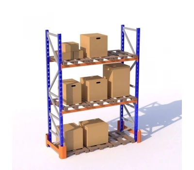 Rafturi pentru paleți 3500 (h) x2700x1100 mm (podea + 2 curți x 3030 kg)