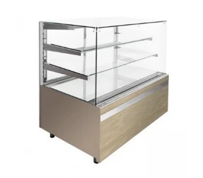 Vitrină frigorifică frigorifică GASTROLINE CUBE 610 3 rafturi (sticlă cub)