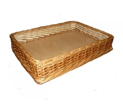 Tavă de răchită dintr-o tijă pentru fructe de pădure B10x40x40 cm