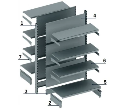 Rack Gondola SG50 1000х1800х470 mm atașat armat