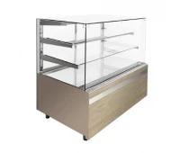 Vitrină frigorifică frigorifică GASTROLINE CUBE 610 3 rafturi (sticlă cub)