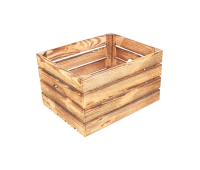 Ящик деревянный с ручками 50x40x30 польский кубик обожженный