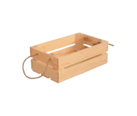 Cutie din lemn șlefuit 40x25x15 cu iută