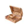 Coș de lemn 40x30x16 cu compartimente