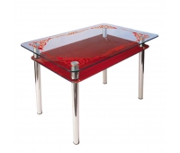 Кухонный стол КС-1 Корал 1100x700x750 мм красный покраска