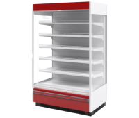 Холодильная витрина КУПЕЦ ВХСп-2,5 new (штора), боковина стеклопакет, RAL 7016