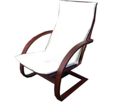 Кресло-качалка пружинное с белым матрасом