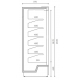Витрина холодильная с распашными дверьми Modern-Exp COOLES SlimDeck PRO L1250 W770 H2100 со встроенным агрегатом R290
