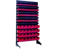 Pentru elemente de fixare și feronerie, rafturi-rafturi 1.8 cu cutii metalice 105 buc pentru magazin