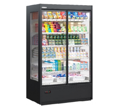 Вітрина холодильна з орними дверима Modern-Exp COOLES SlimDeck PRO L1250 W770 H2100 зі вбудованим агрегатом R290