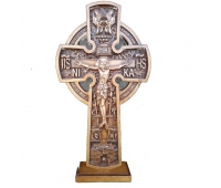 Cruce sculptată (cu cerc) RUM D pe suport 520x260