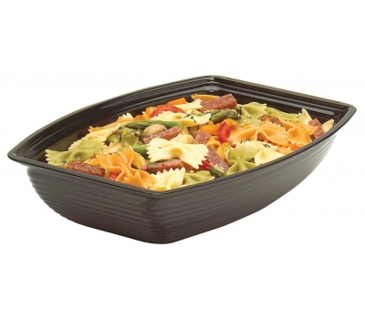 Bol salată dreptunghiulară 27,3x37 cm pentru afișare într-o vitrină Cambro (SUA) 4,7 L culoare Negru