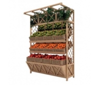 Стеллаж для овощей деревянный под корзины EM-02.116.000 СБ
