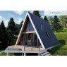 Модульный дом: проект A-FRAME-1