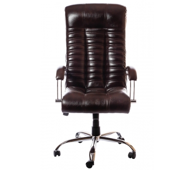 Офисное кресло Атлант Хром Коричневое Titan Dark Brown