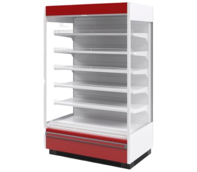 Холодильная витрина КУПЕЦ ВХСп-2,5 new (штора), боковина стеклопакет, RAL 7016