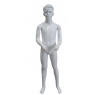 Kid-16wg Mannequin pentru copii alb lucios 128cm