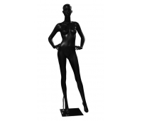 FBLA-CH2 манекен жіночий чорний з рельєфним особою